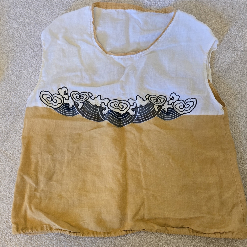 100% linen top, M